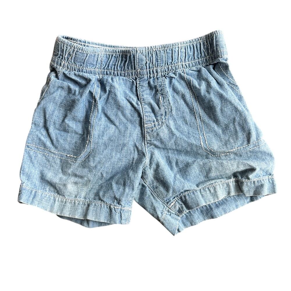 Toddler 18M Light Blue Chambray Shorts